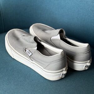 Vans Women's Classic Gray Slip-On Sneakers